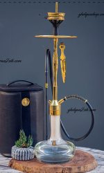 قلیان کرنو نیویورک طلایی تنگ شفاف